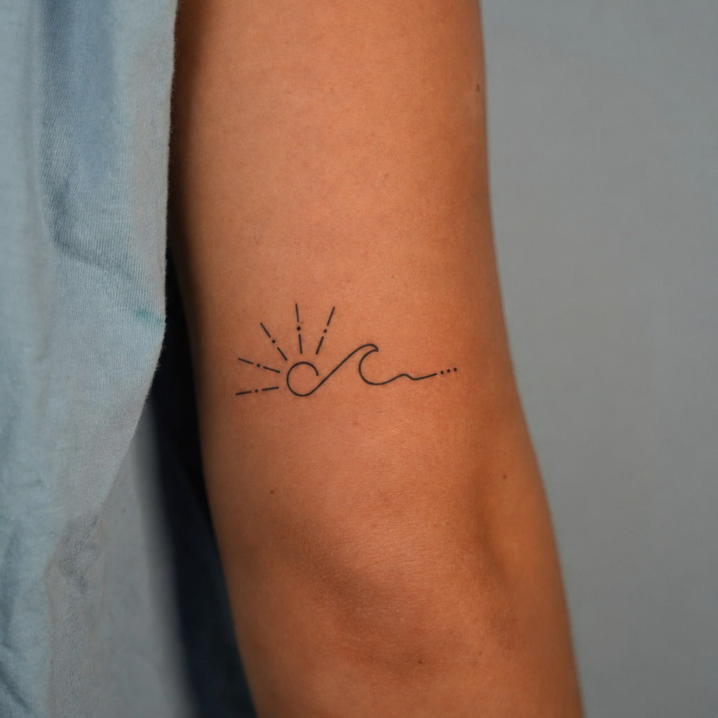 Sun Wave Tattoo