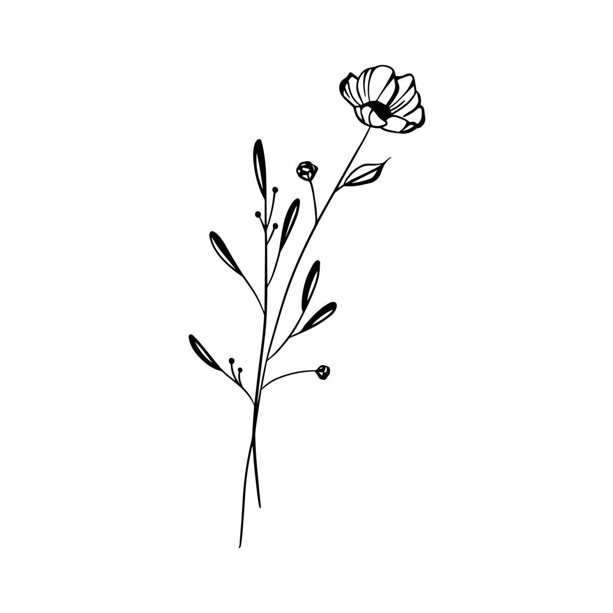 0025-delicate-poppy-semi-permanent-tattoo-front-tattoo