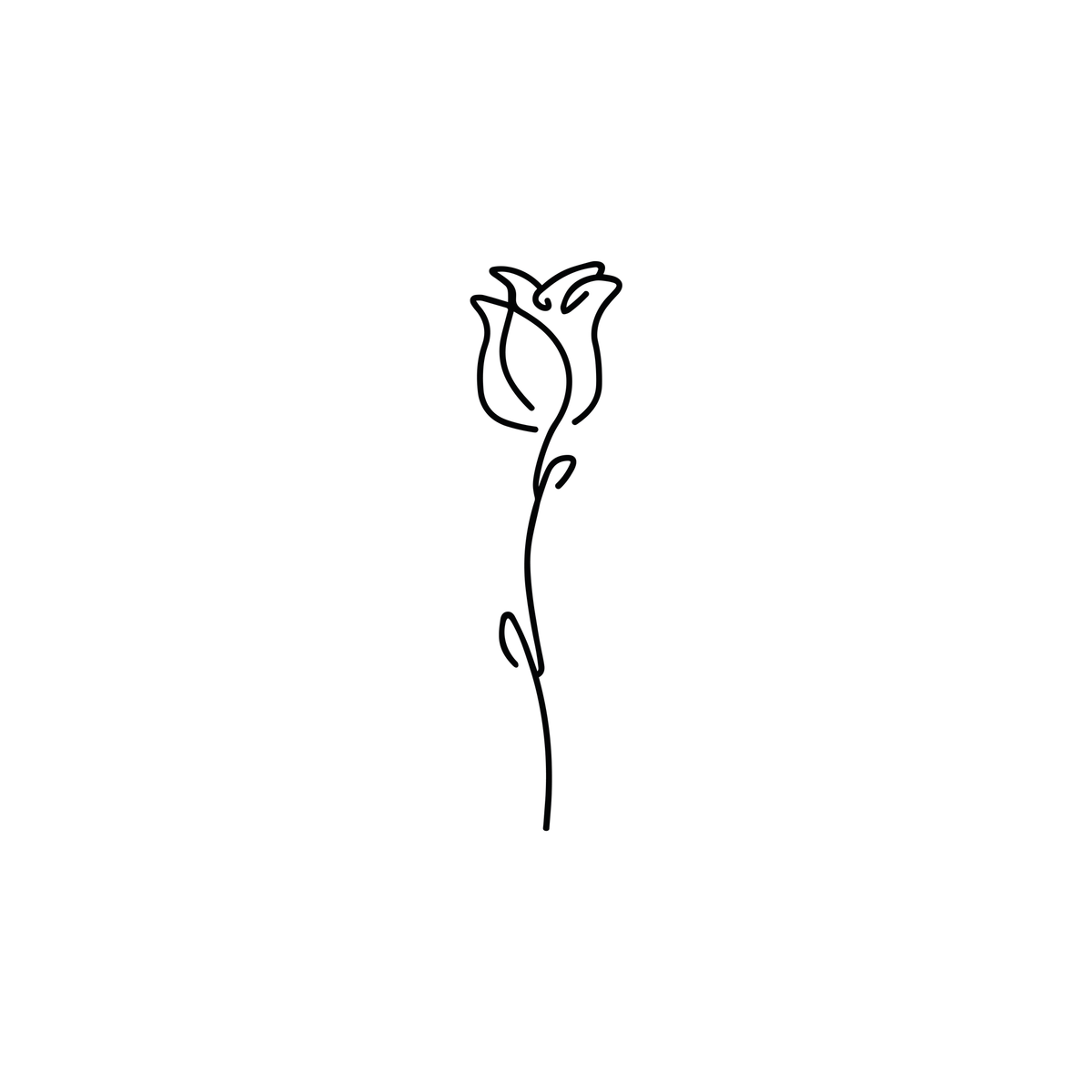 0035-one-line-rose-semi-permanent-tattoo-front-tattoo