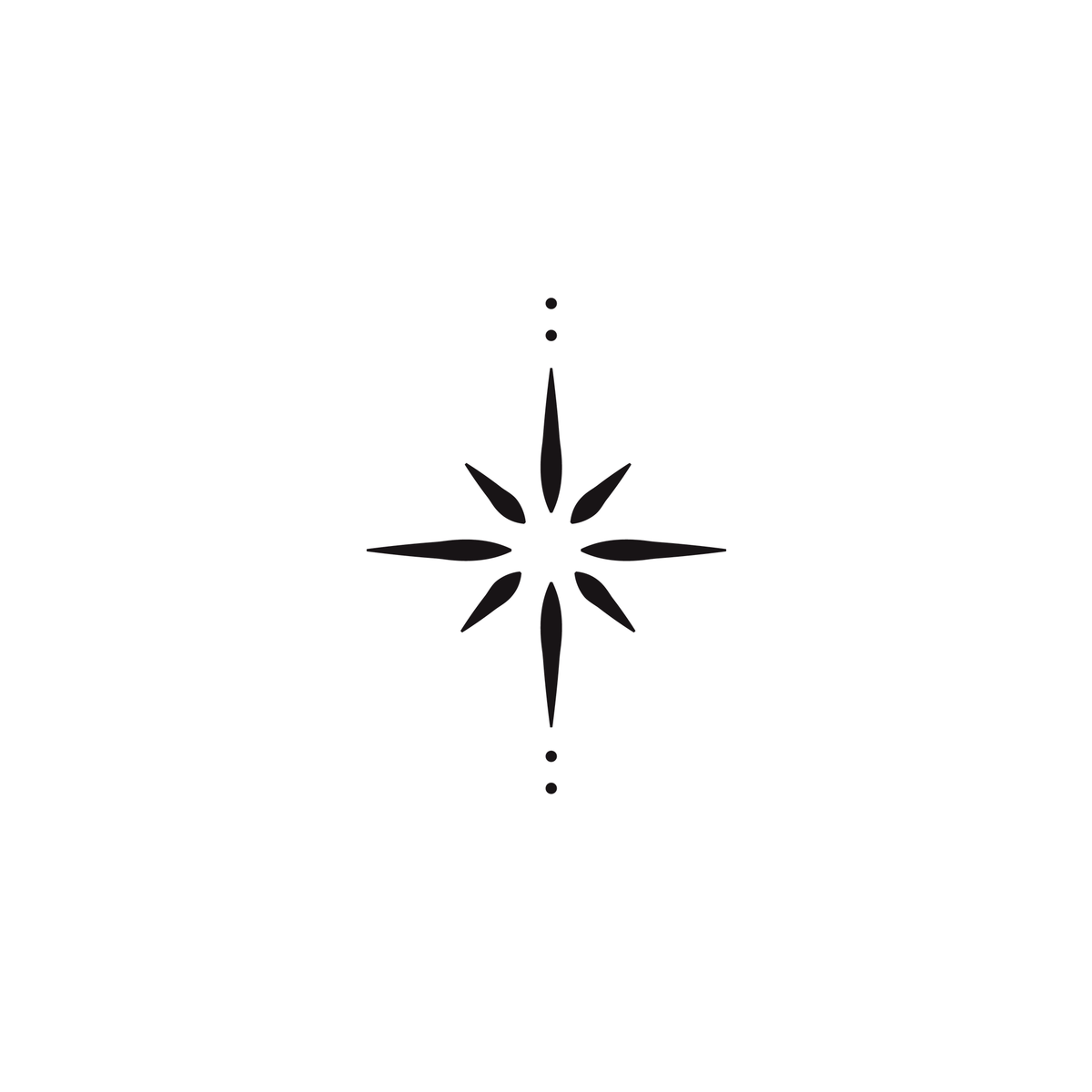 0046-star-and-dots-semi-permanent-tattoo-front-tattoo