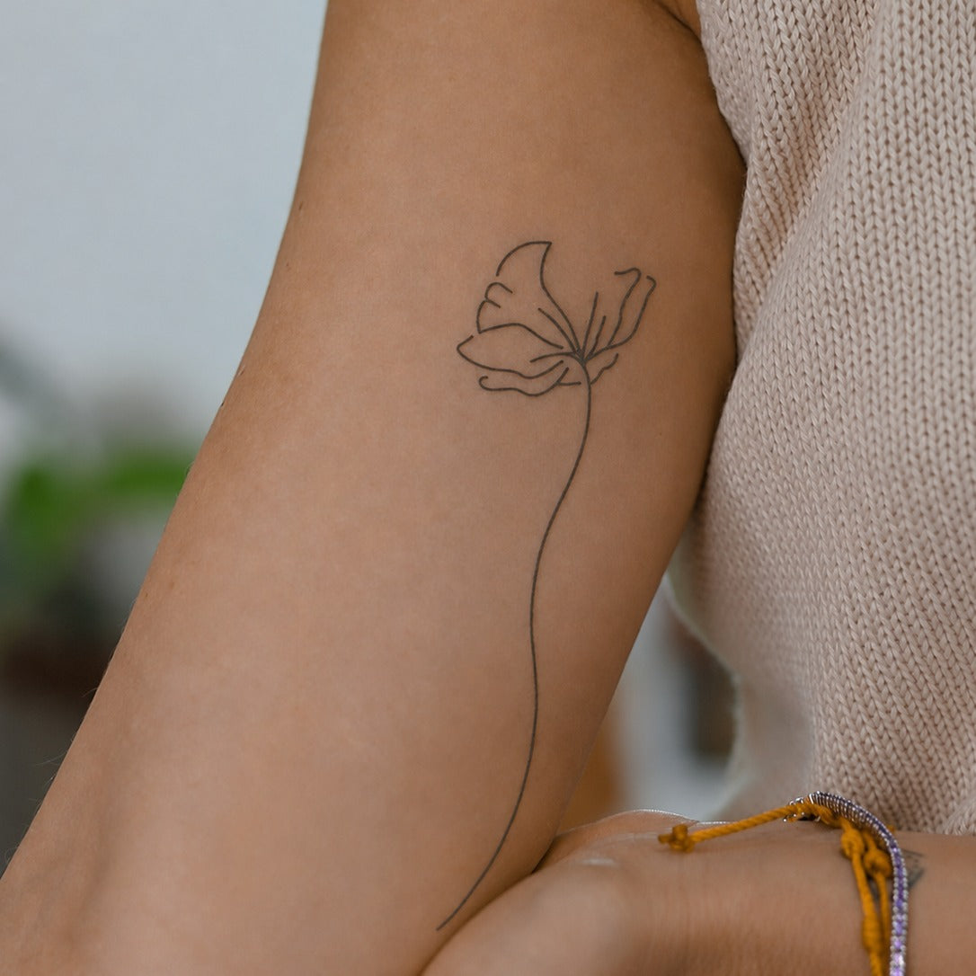 Poppy Bloom Tattoo