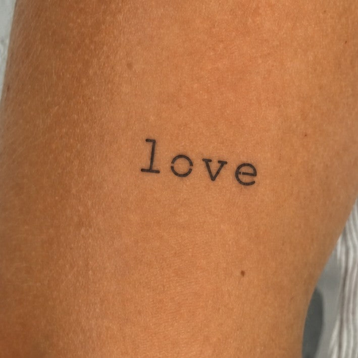 Love Script Tattoo