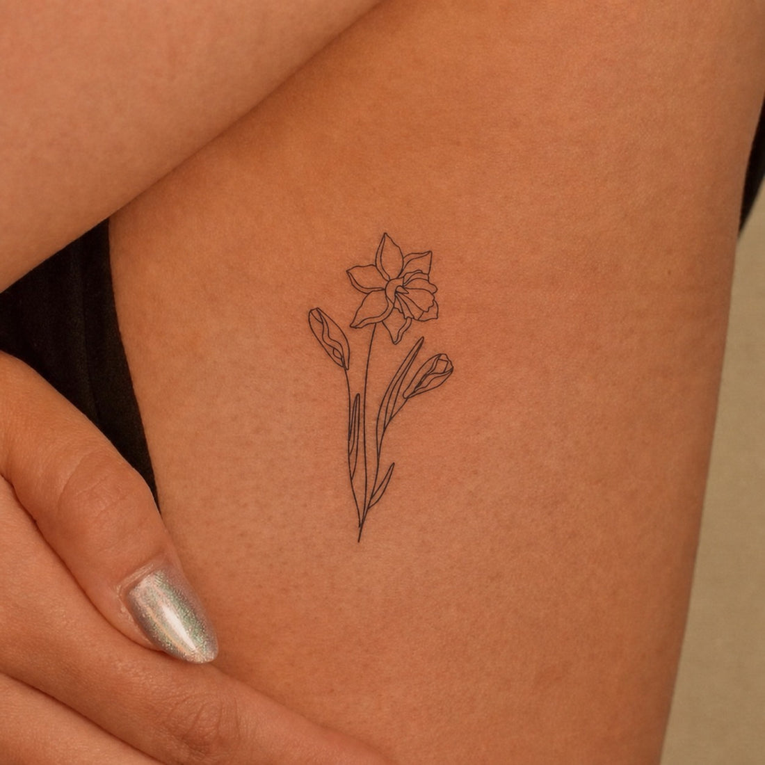 March Daffodil Dawn Tattoo