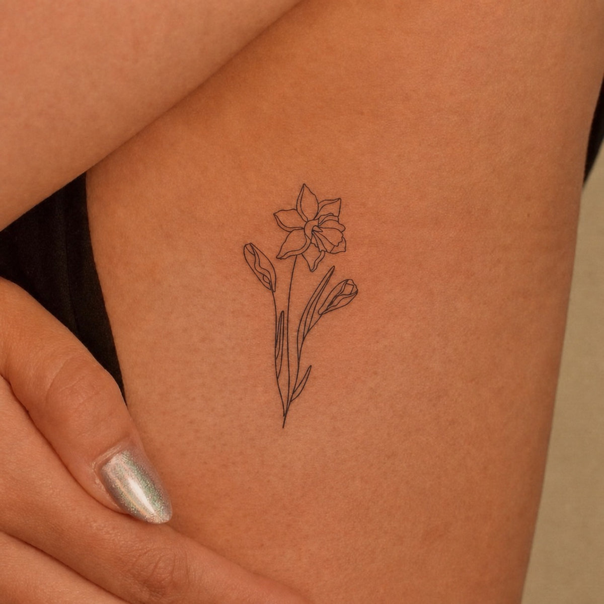 March Daffodil Dawn Tattoo