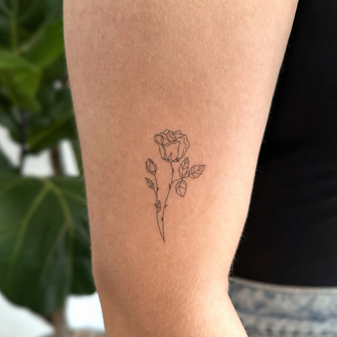 June Rose Romance Tattoo