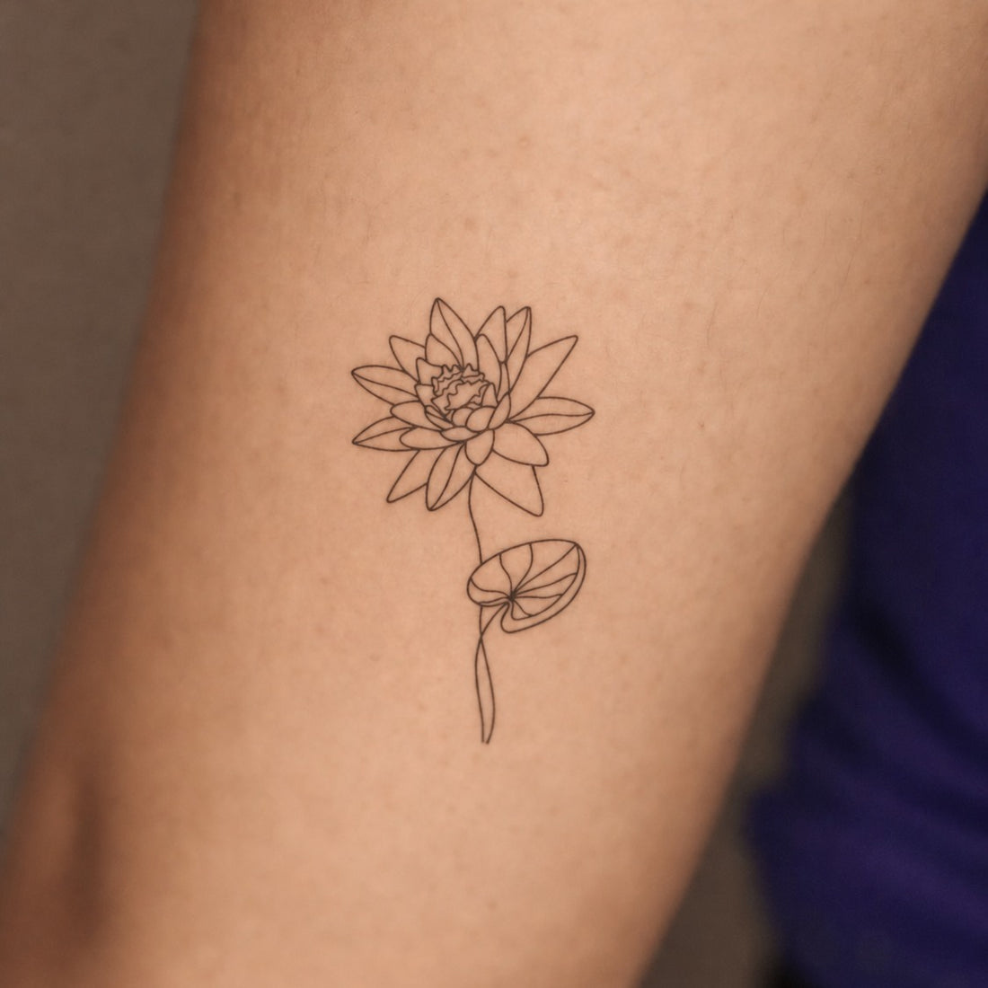July Water Lily Dream Tattoo