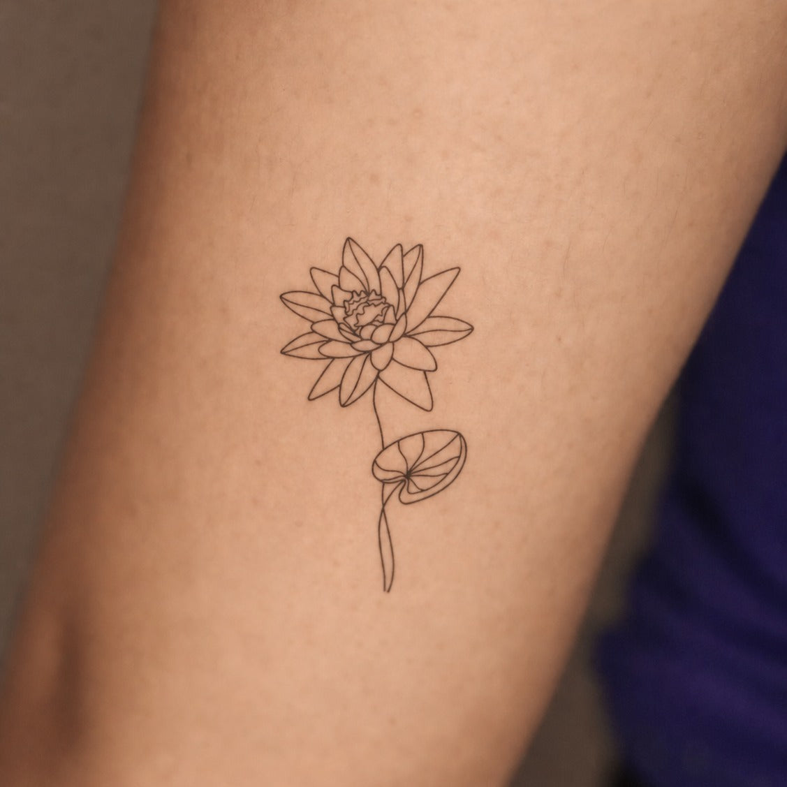 July Water Lily Dream Tattoo