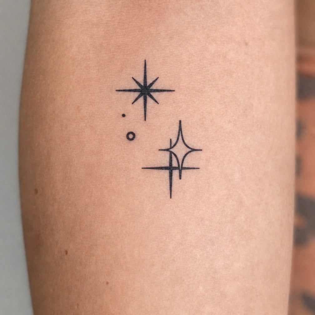Gemini Twin Spark Tattoo