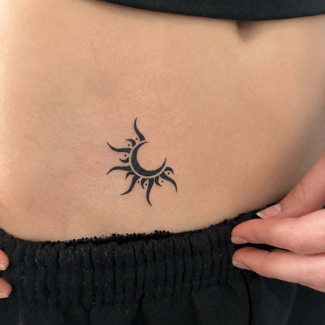 Sun Moon Orbit Tattoo