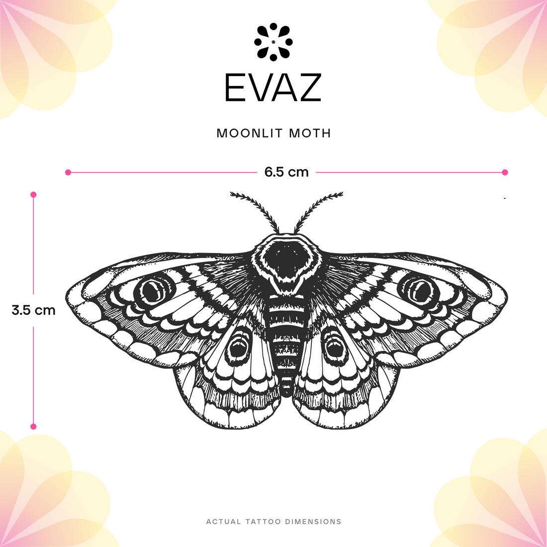 Moonlit Moth Tattoo