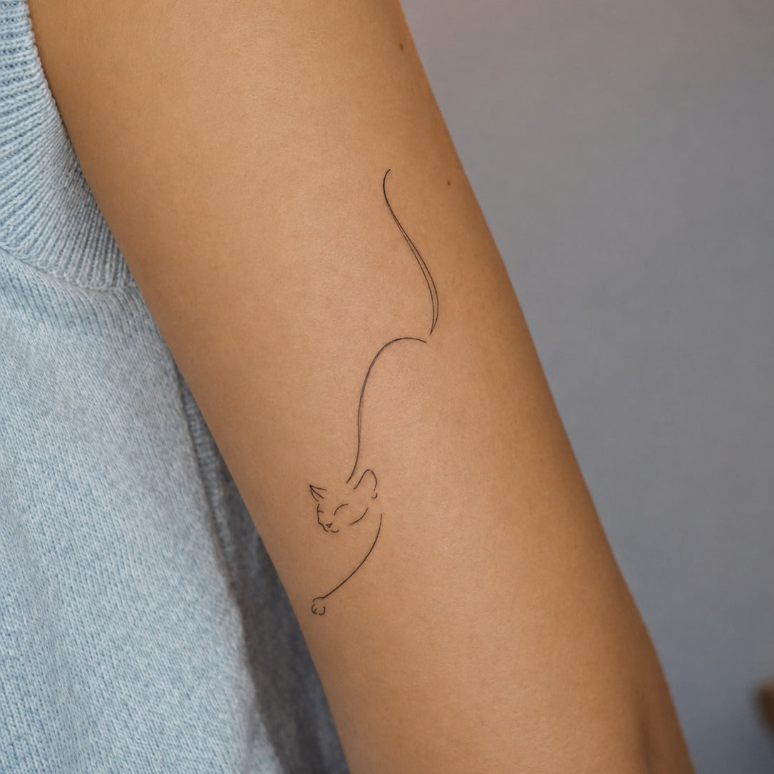 Whisker Line Tattoo