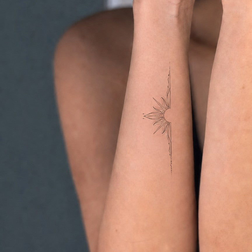 Mandala Half Bloom Tattoo