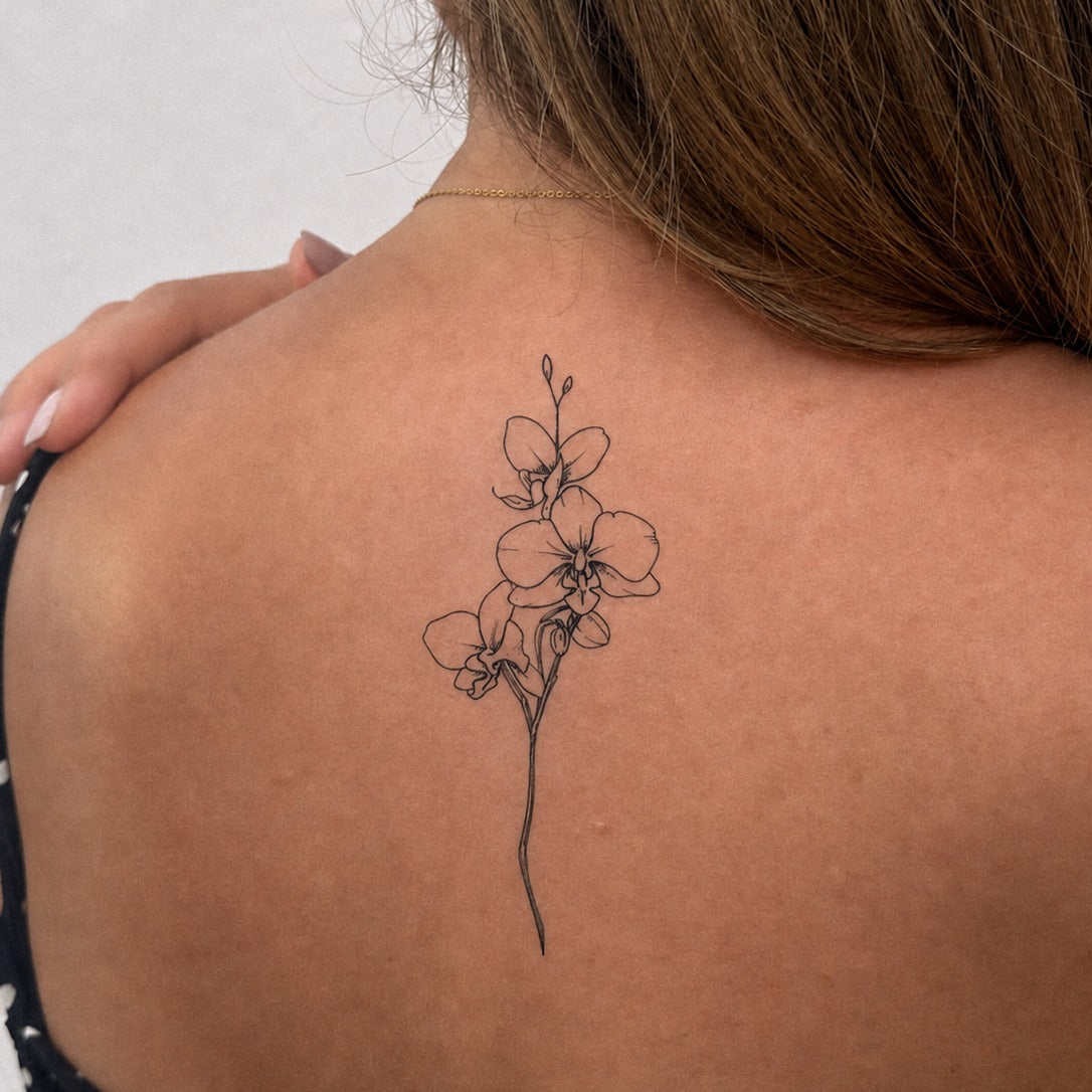 Orchid Whisper Tattoo