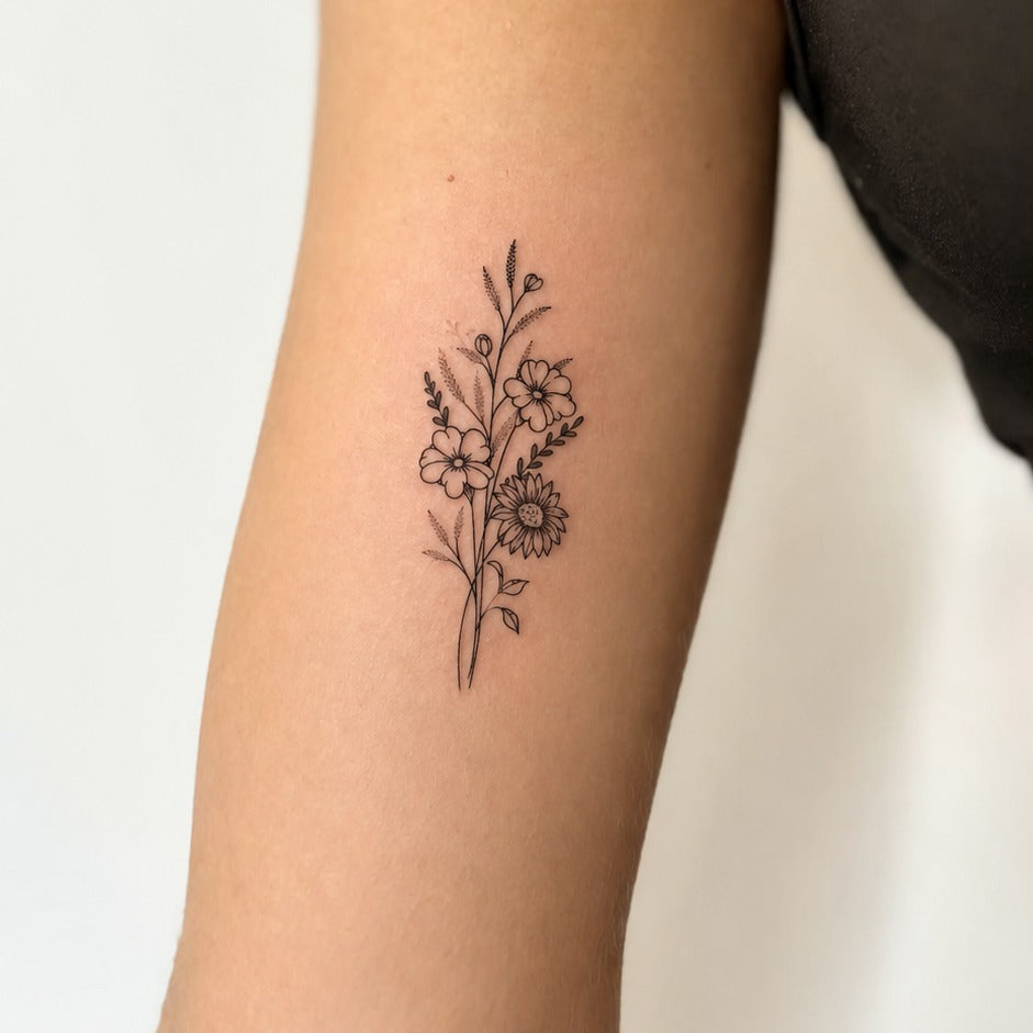 Wildflower Daydream Tattoo