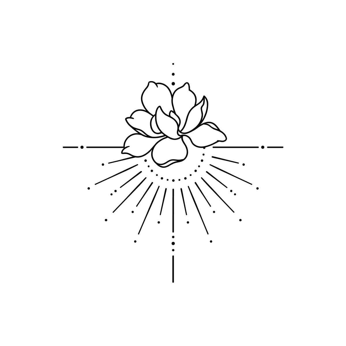 0101-sacred-lotus-lines-semi-permanent-tattoo-front-tattoo