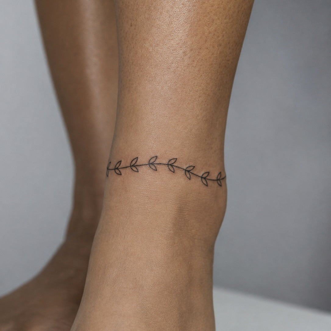 Leaf Circle Tattoo