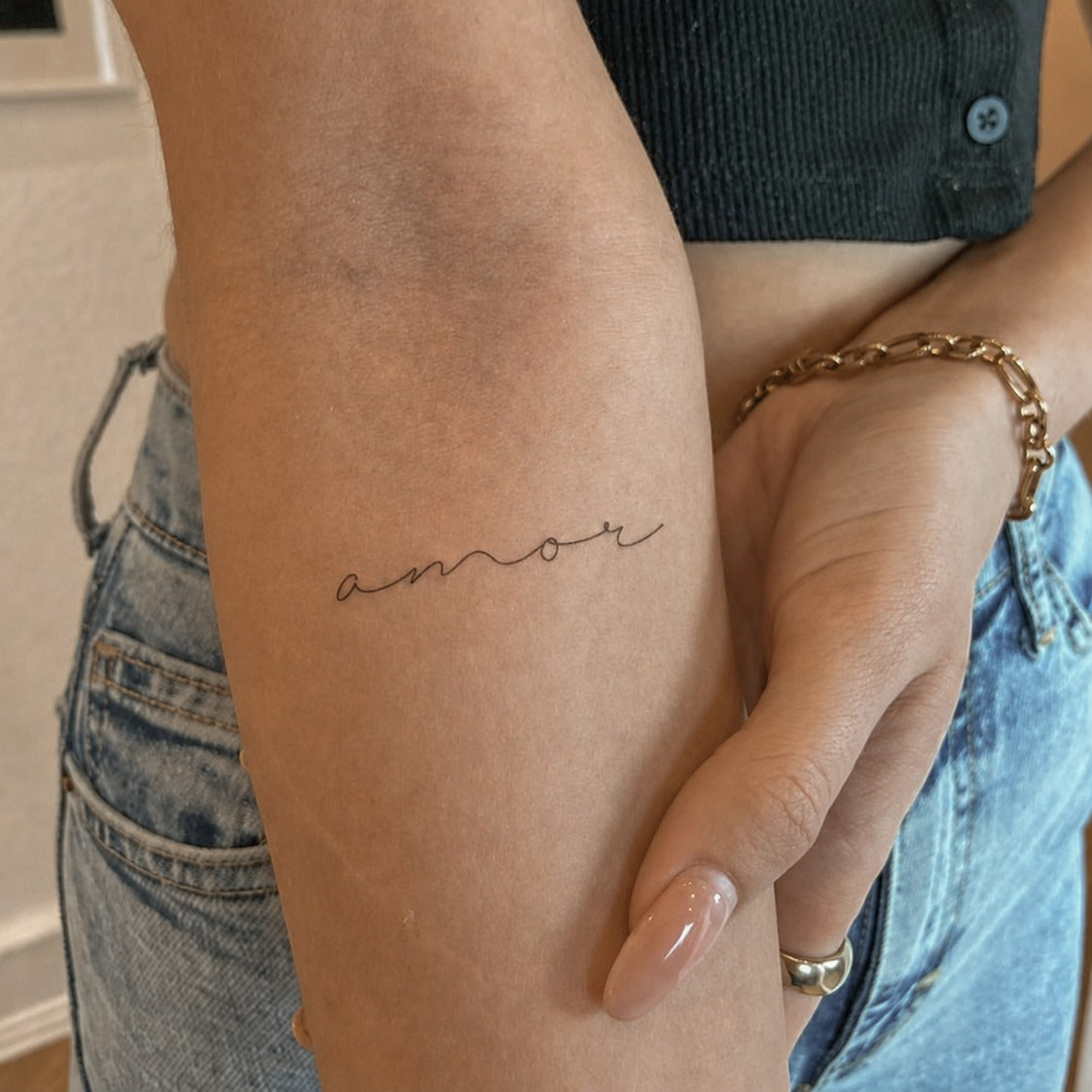 Amor Script Tattoo