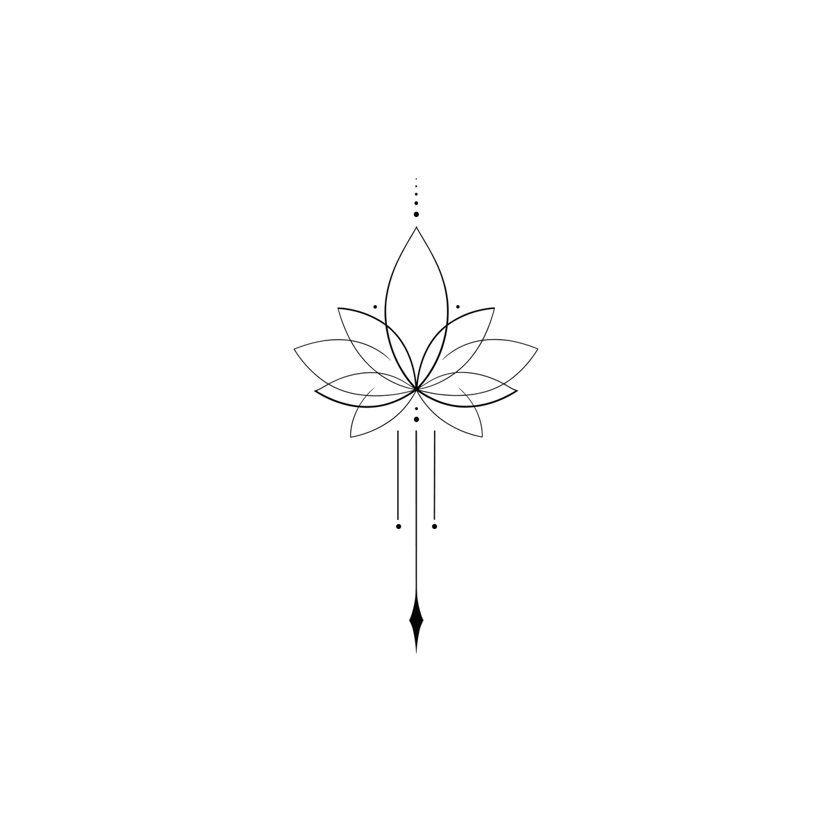 0109-lotus-line-harmony-semi-permanent-tattoo-front-tattoo