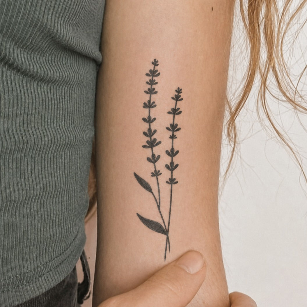 Lavender Calm Tattoo