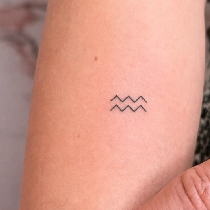 Aquarius Water Whisper Tattoo