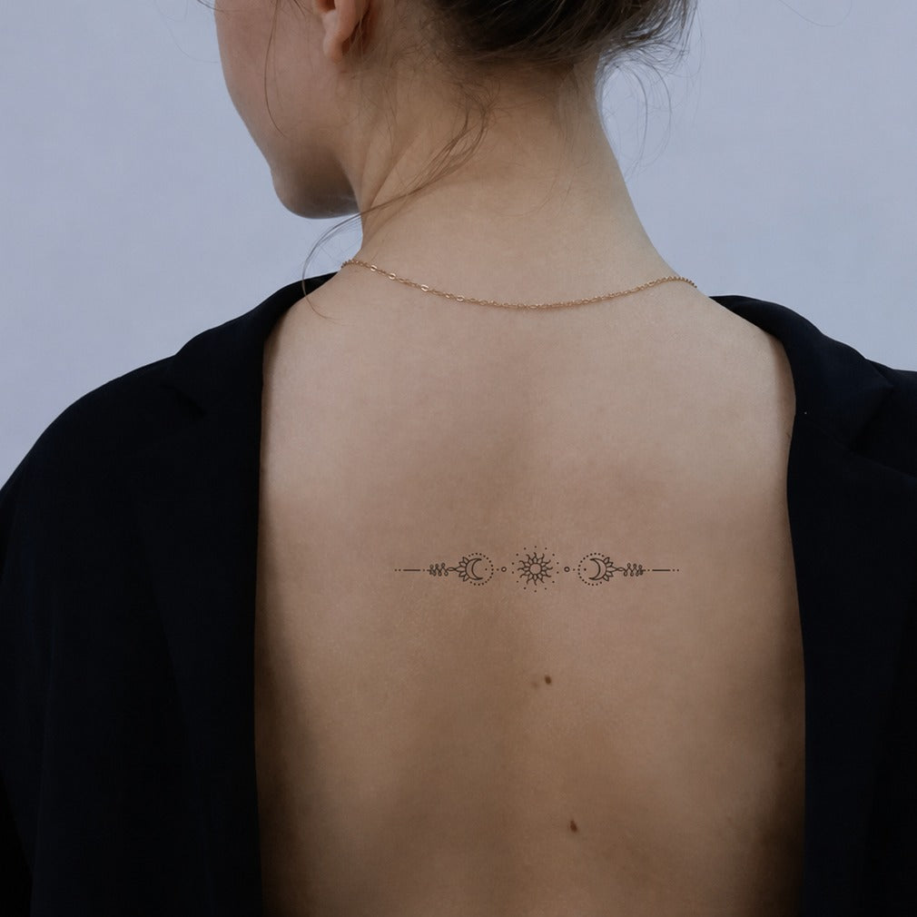 Twin Celestial Balance Tattoo