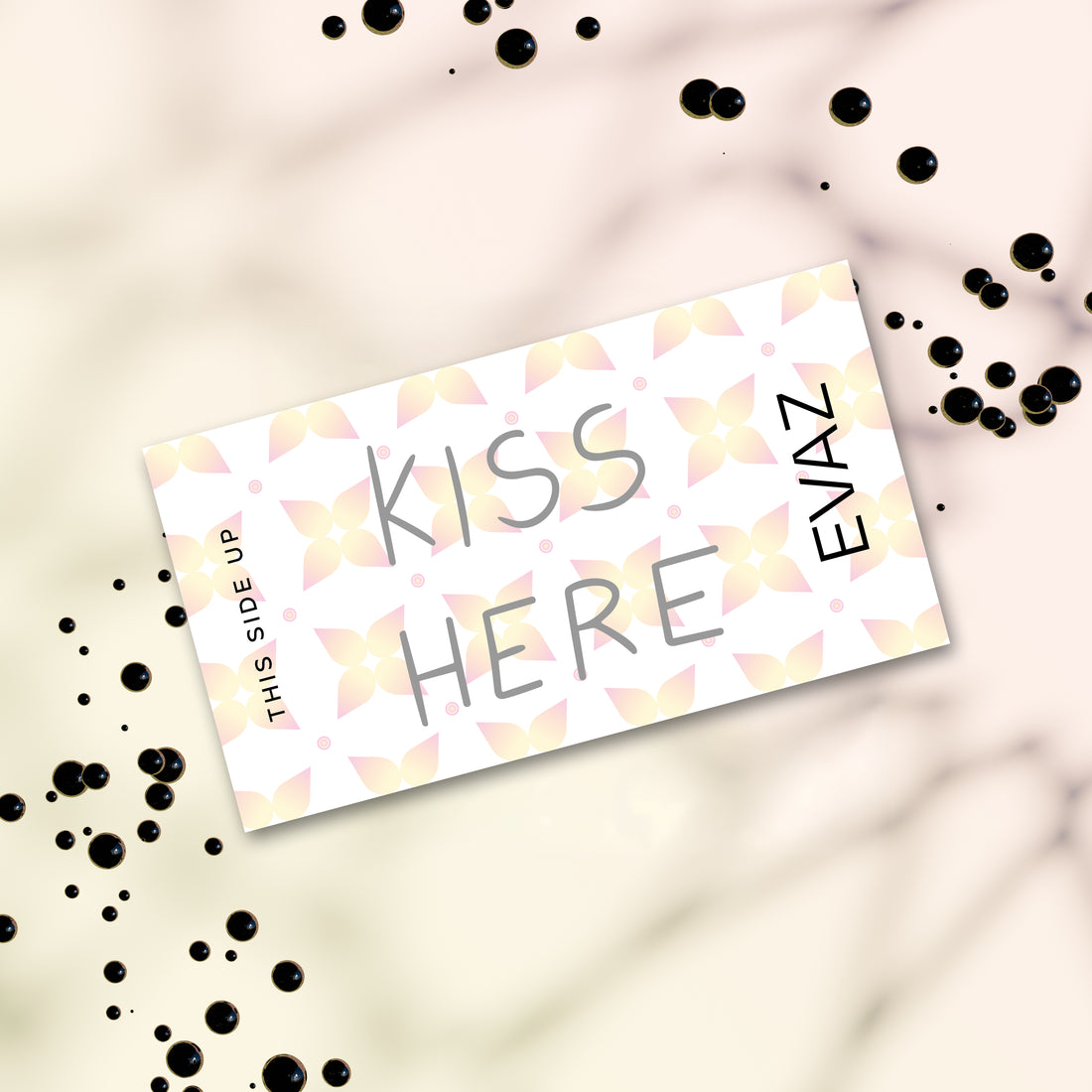 Kiss Me Here Tattoo - mockup