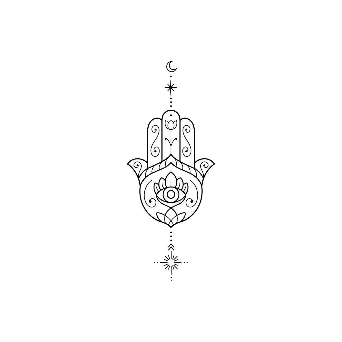 0148-hamsa-protection-semi-permanent-tattoo-front-tattoo
