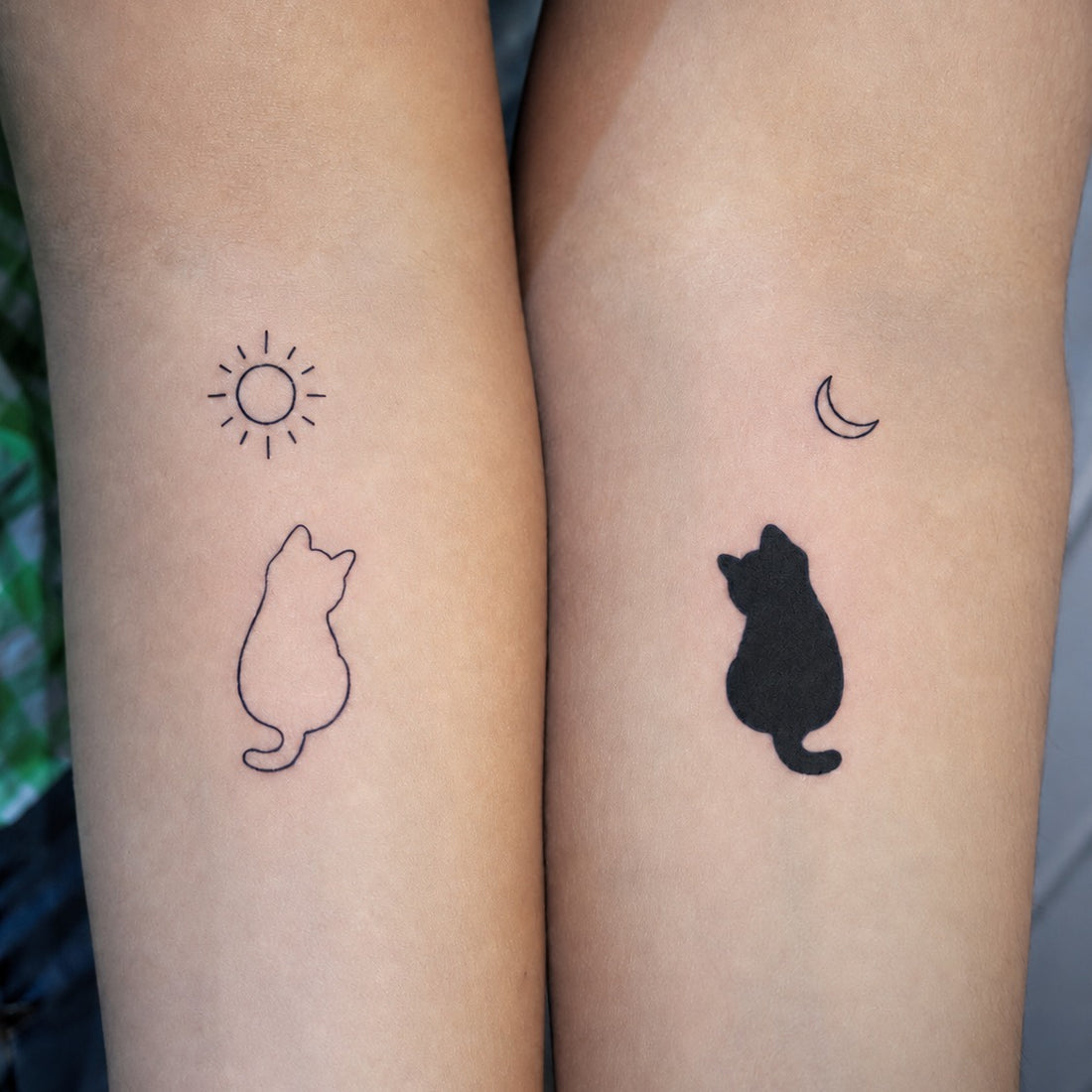 Feline Soulmates Tattoo