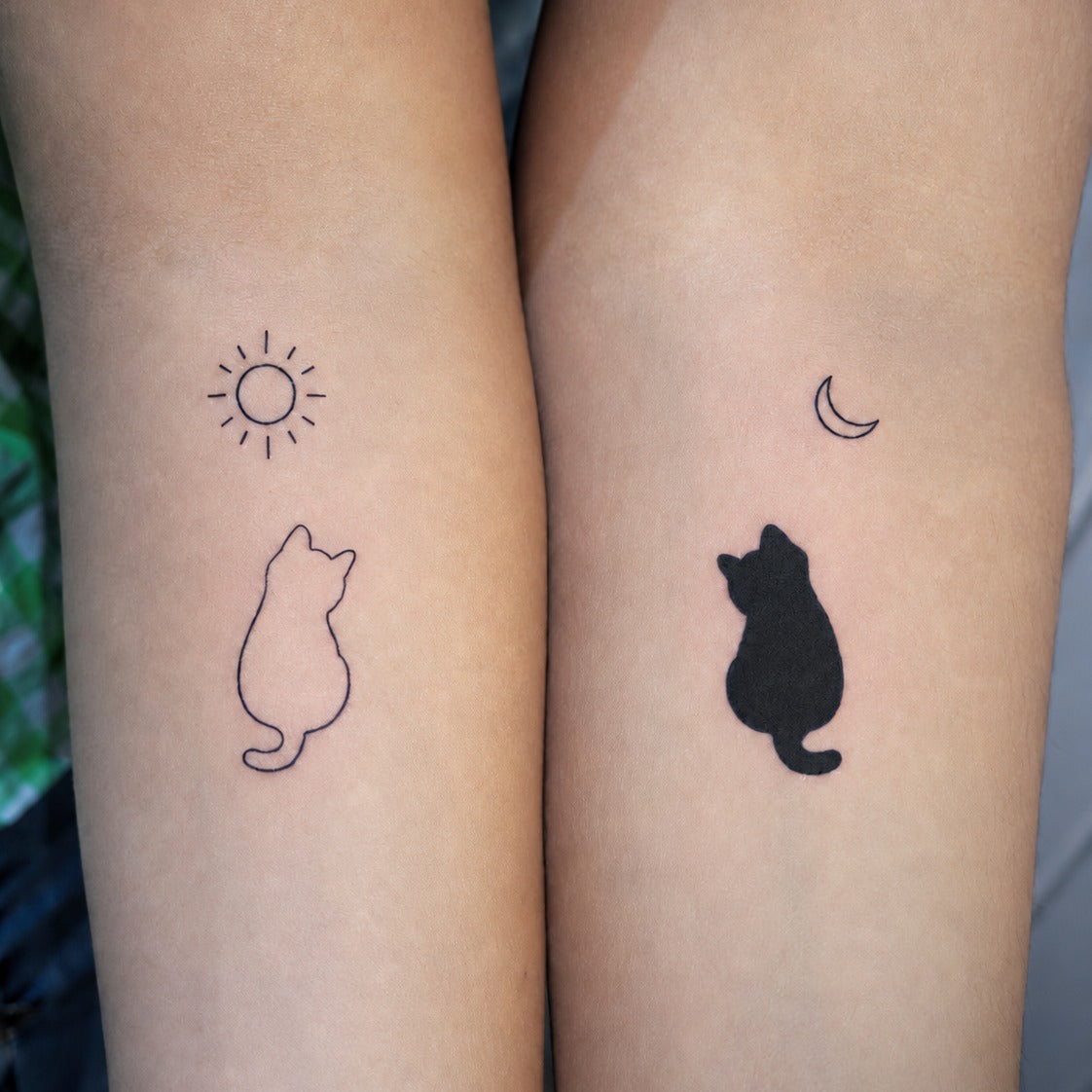 Feline Soulmates Tattoo