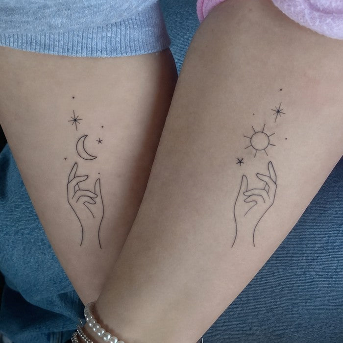 Cosmic Palm Tattoo