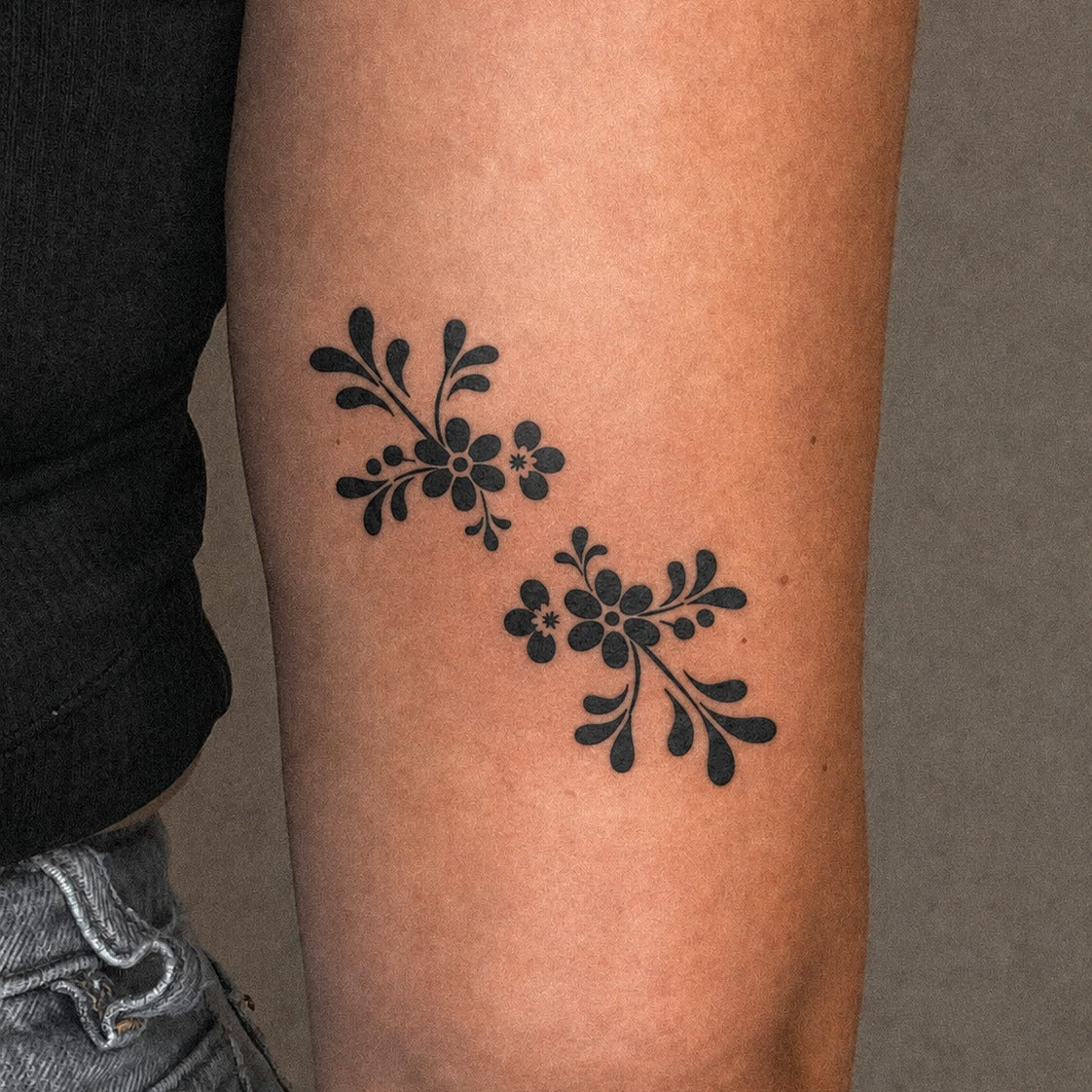 Floral Rhythm Tattoo