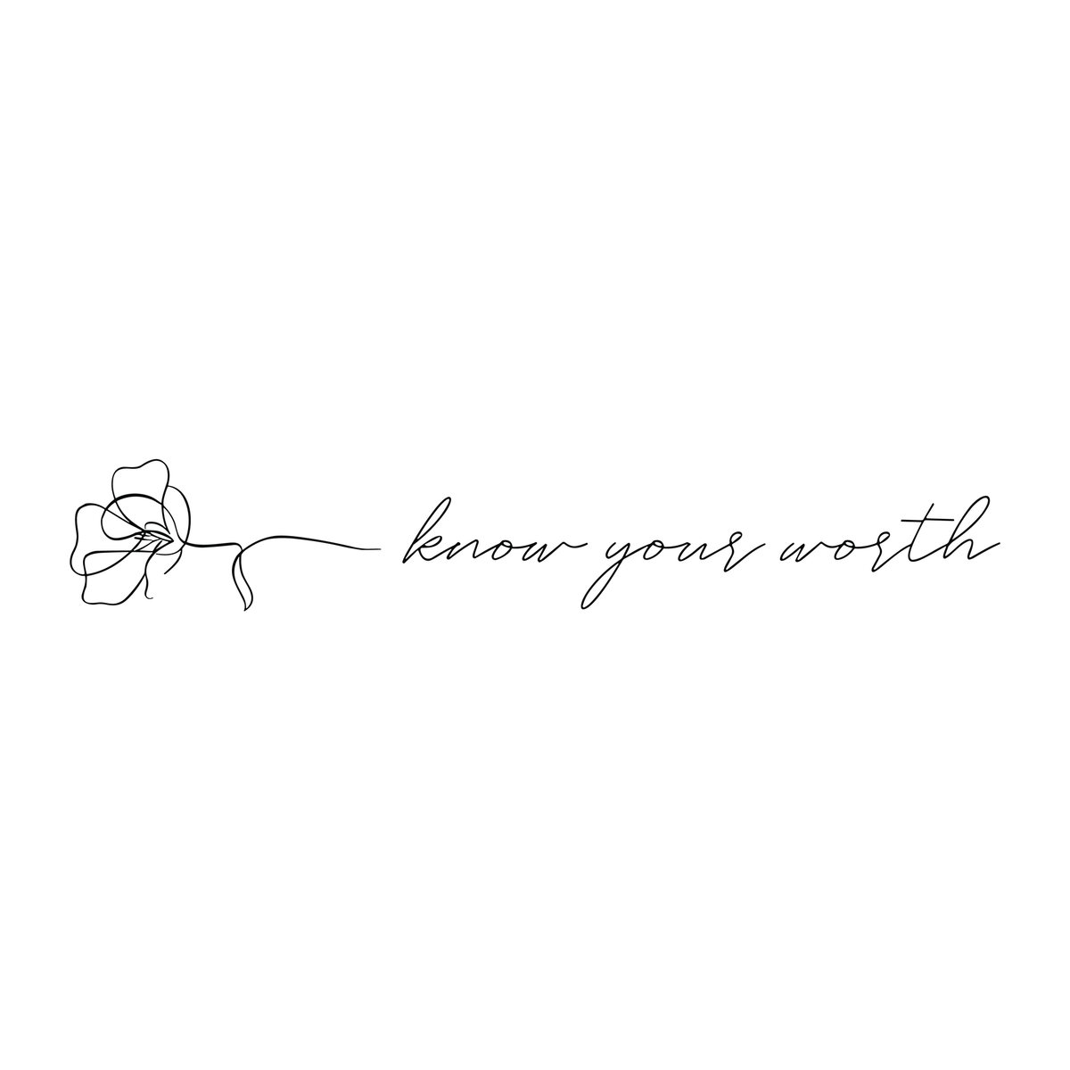 0192-know-your-worth-semi-permanent-tattoo-front-tattoo