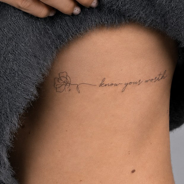 Know Your Worth Tattoo
