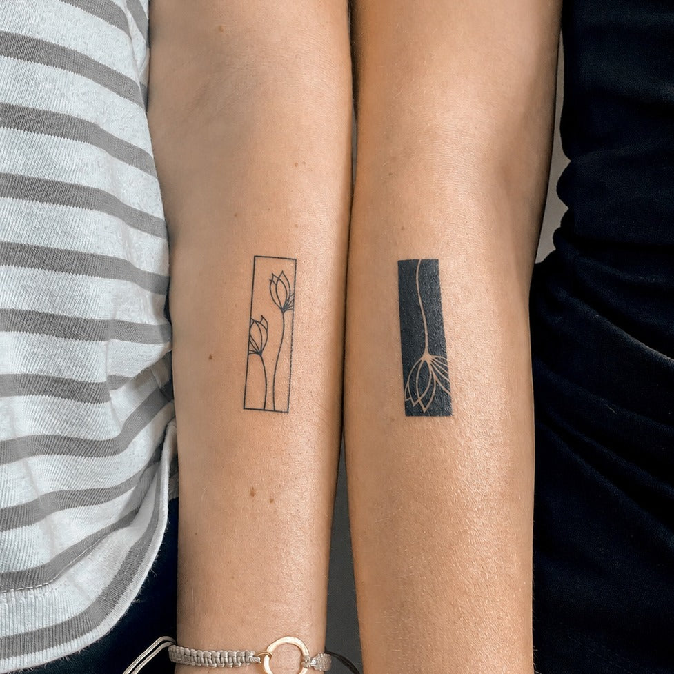 Bloom in Contrast Tattoo