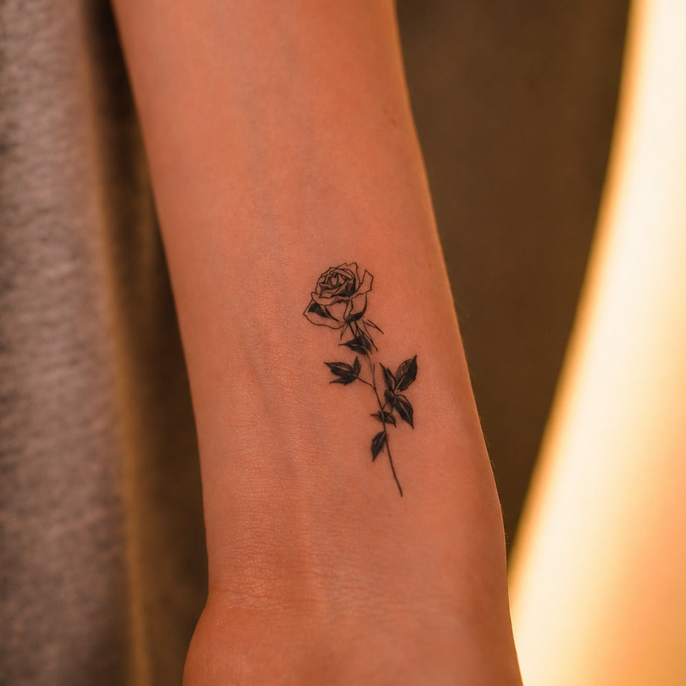 Timeless Rose Tattoo