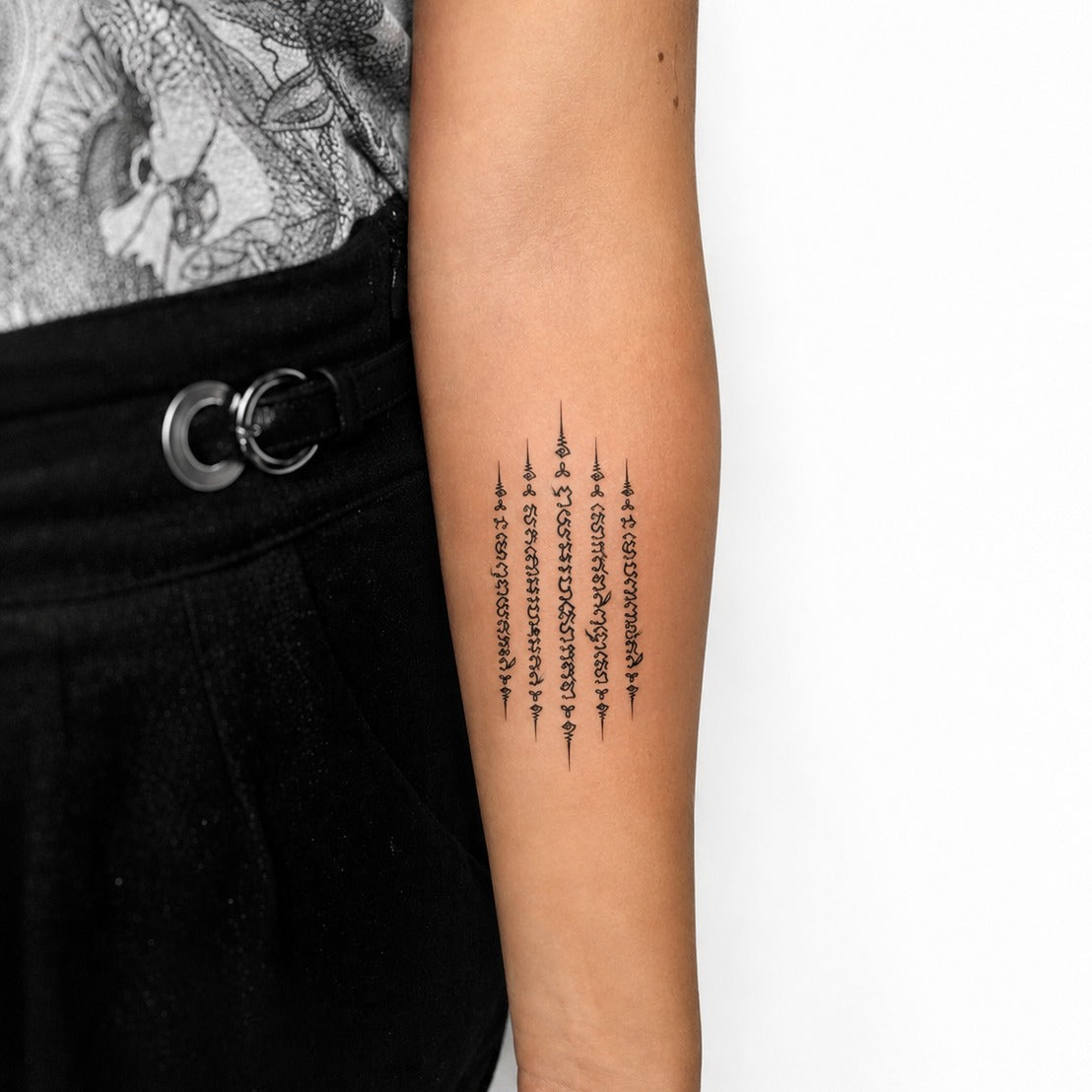 Five Sacred Lines Tattoo